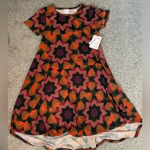 LuLaRoe Carly High-low Dress/Tunic cover up vacation days,beach outing summer